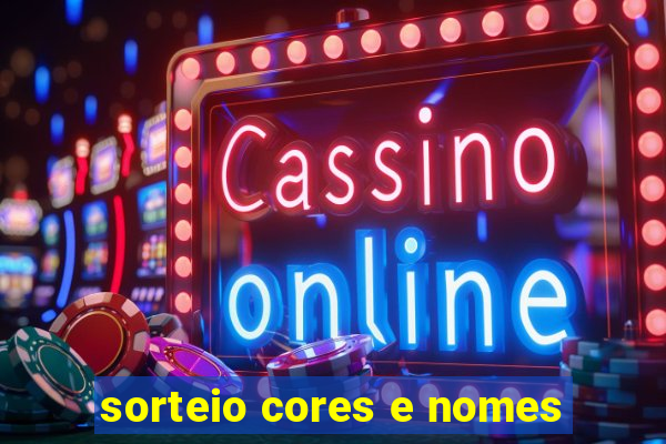 sorteio cores e nomes