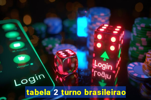 tabela 2 turno brasileirao