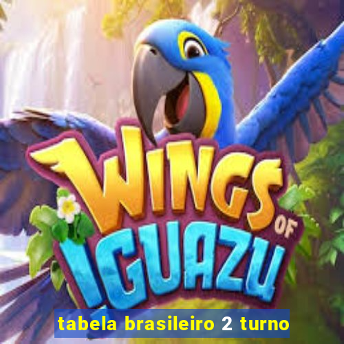 tabela brasileiro 2 turno