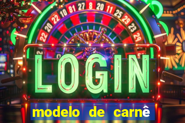 modelo de carnê de pagamento word