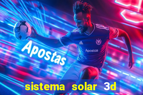 sistema solar 3d em movimento