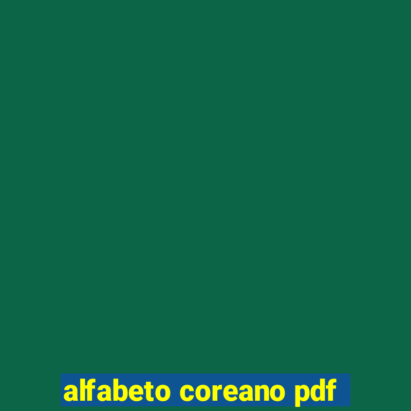 alfabeto coreano pdf