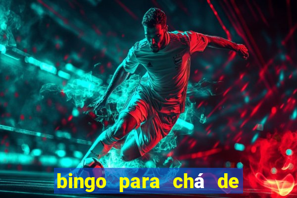 bingo para chá de bebê para imprimir grátis