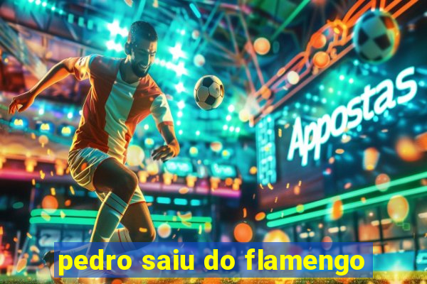 pedro saiu do flamengo